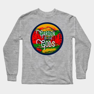 Garden of the Gods Vintage Travel Decal Long Sleeve T-Shirt